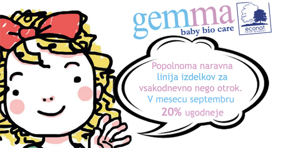Gemma - kozmetika po meri vašega otroka. V septembru -20%.