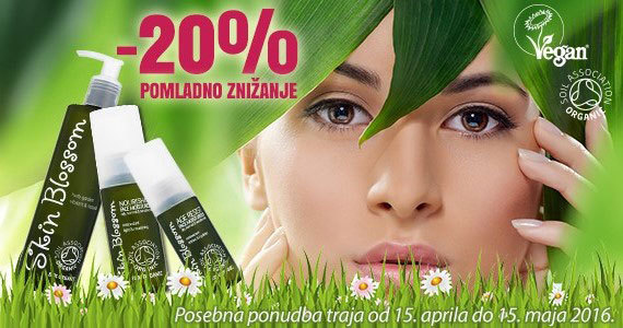 Naravna kozmetika Skin Blossom vam je na voljo 20% ugodneje! - Slika 1