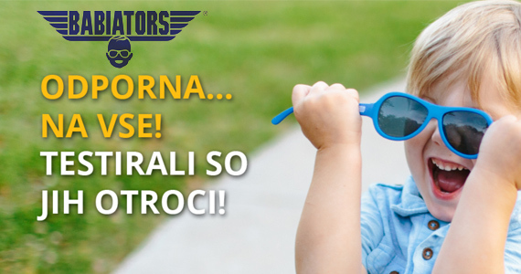 Novost na Lekarnar.com: Otroška očala za zaščito pred soncem Babiators. - Slika 1