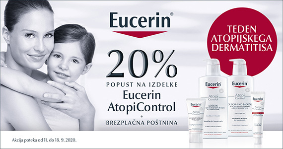 Eucerin Atopicontrol vam je na voljo 20% ugodneje + Brezplačna dostava.