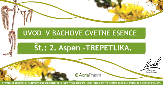 Bachove cvetne esence: Aspen – Trepetlika.
