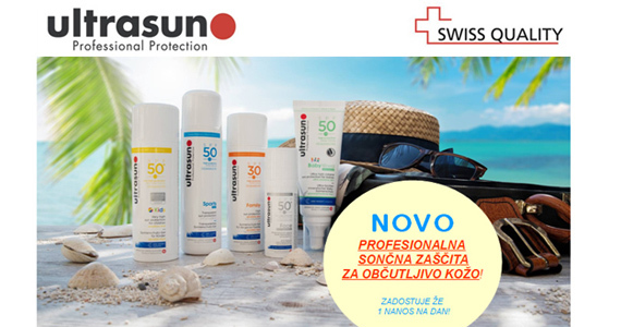 Novost na Lekarnar.com: Zaščita pred soncem Ultrasun.