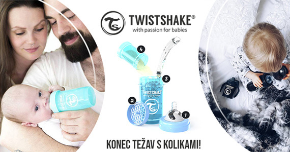 Novost na Lekarnar.com: Twistshake - stekleničke proti kolikam.