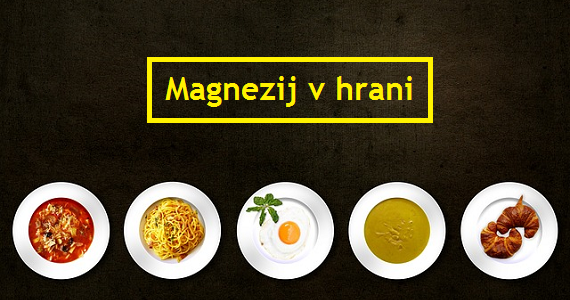 slika hrane oreškov, strošnic, jajc in mesa, ki vsebujejo magnezij