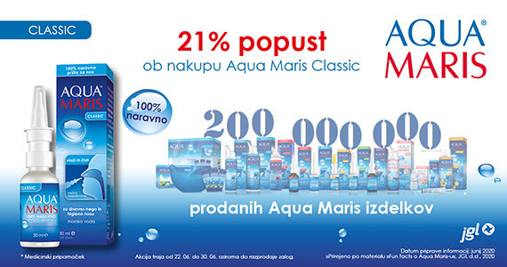 Aqua Maris Classic pršilo za nos vam je na voljo 21% ugodneje.