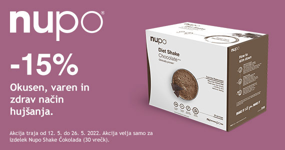 Nupo Dietni Shake Value Pack Čokolada (30 x 32 g) vam je na voljo 15% ugodneje.