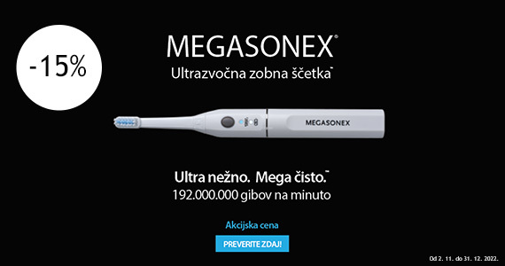 Vsi izdelki Megasonex so vam na voljo 15% ugodneje.