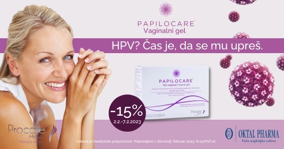 Papilocare vaginalni gel vam je na voljo 15% ugodneje.