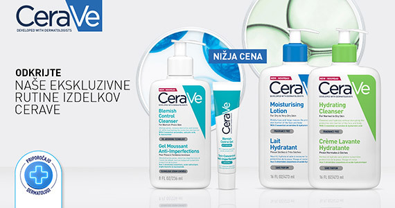 Rutine izdelkov CeraVe so vam na voljo v posebni ponudbi.