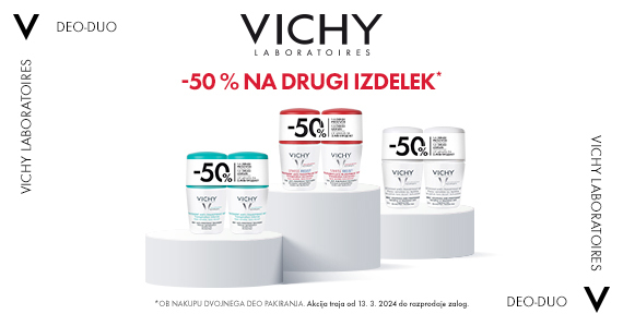 Izbrani Vichy deodoranti so vam na voljo v posebni ponudbi.