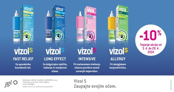 Vsi izdelki Vizol so vam na voljo 10% ugodneje
