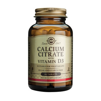 Solgar Kalcijev citrat + vitamin D3, tablete (60 tablet)