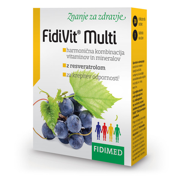 Fidivit Multi z resveratrolom, tablete (30 tablet)