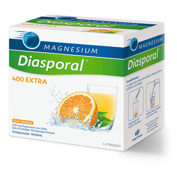 Magnesium-Diasporal 400 Extra, 50 vrečk