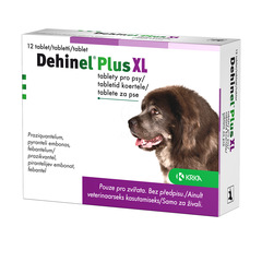 Dehinel Plus XL, tablete za pse (12 tablet)