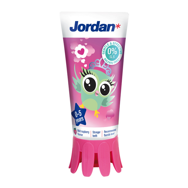 Jordan Kids, zobna pasta za otroke 0-5 let (500 ppm F)