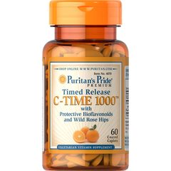  Puritan's Pride Vitamin C 1000 mg Time, tablete s podaljšanim sproščanjem (60 tablet)