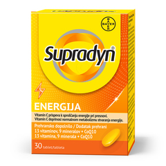 Supradyn Energija Q10, filmsko obložene tablete (30 tablet)