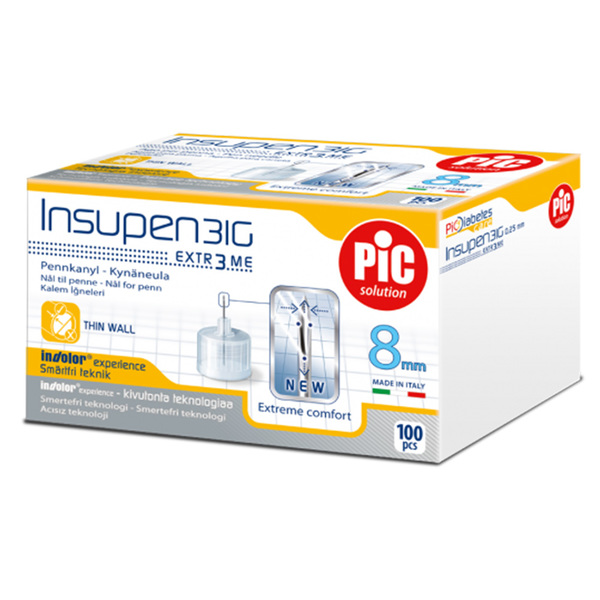 PiC Insupen, igle za inzulin G30 8mm (100 igel)