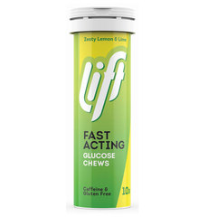 Lift Fast Acting, glukozne tablete - Limona in Limeta (10 x 4 g)