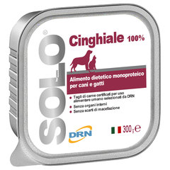 Solo Cinghiale, monoproteinska dieta za pse in mačke z divjim prašičem (300 g)