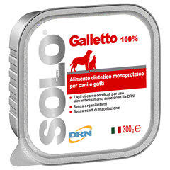 Solo Galletoo, monoproteinska dieta za pse in mačke - Petelin (100 g)
