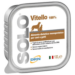 Solo Vitello, monoproteinska dieta za pse in mačke - Teletina (100 g)