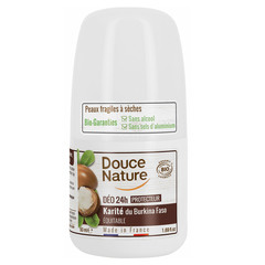 Douce Nature Karite 24h, naravni deodorant roll-on (50 ml)