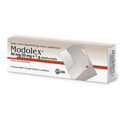 Modolex 40 mg/20 mg v 1 g, rektalno mazilo (30 g)