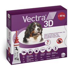 Vectra 3D, kožni nanos - raztopina za pse nad 40 kg (3 x 0,4 ml)