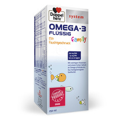 Doppelherz System Omega-3 Family, tekočina (250 ml)