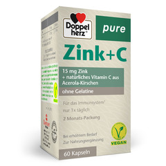 Doppelherz Pure Zink+C, kapsule (60 kapsul)