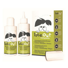 Liceout, komplet za odstranjevanje naglavnih uši - losjon + šampon + glavnik (2 x 125 ml + 1 kos)