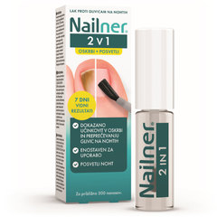 Nailner Brush 2v1, lak proti glivicam na nohtih (5 ml)