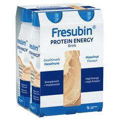 Fresubin Protein Energy Drink, peroralna suspenzija z okusom lešnika (4 x 200 ml) 