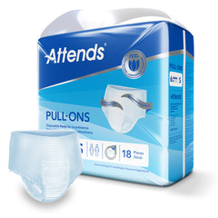 Attends Pull-Ons 6, hlačke za zaščito pri srednje težki inkontinenci - velikost S (18 hlačk)