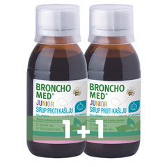 Bronchomed Junior, sirup proti kašlju od 1. leta starosti dalje - paket (2 x 120 ml)