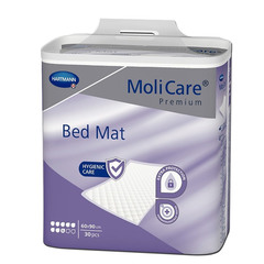 MoliCare Premium Bed Mat, vpojna posteljna podloga - 8 kapljic - 60 x 90 cm (30 podlog)