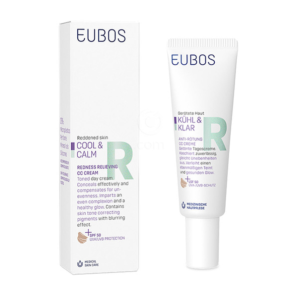 Eubos Cool&Calm, CC krema za nego rdečice - ZF50 (30 ml)