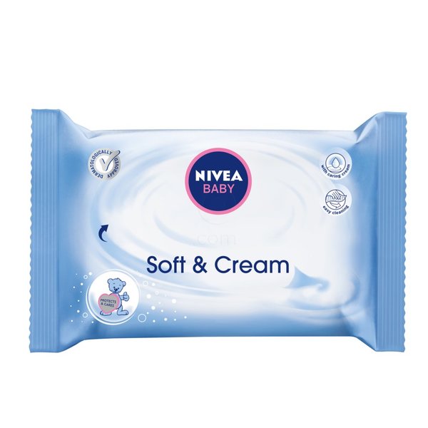 Nivea Soft & Cream, vlažni čistilni robčki