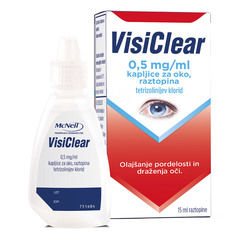 VisiClear 0,5 mg/ml, kapljice za oko raztopina (15 ml)