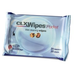 CLX Wipes, vlažilni čistilni robčki s klorheksidinom (20 robčkov)