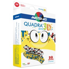 Master Aid Quadra 3D Boys, obliži za dečke (20 obližev)