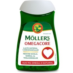  Moller's Omegacore, mehke kapsule (60 kapsul)