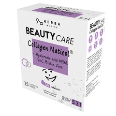 Beautycare Herba Medica Kollagen Naticol + hialuronska kislina, MSM, biotin in cink (15 vrečk x 8,4 g)