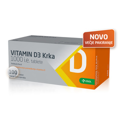 Vitamin D3 Krka 1000 I.E., tablete (100 tablet)