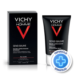 Vichy Homme Sensi-Baume Ca, balzam proti draženju za občutljivo kožo (75 ml)