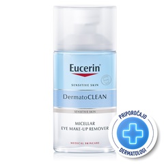 Eucerin DermatoClean, micelarni odstranjevalec ličil za oči (125 ml)