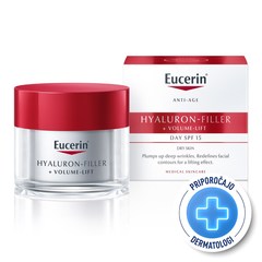 Eucerin Hyaluron Filler + Volume Lift, dnevna nega za suho kožo - ZF 15 (50 ml)
