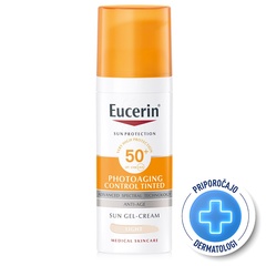 Eucerin Sun Photoaging Control, fluid za obraz v odtenku Light - ZF 50+ (50 ml)